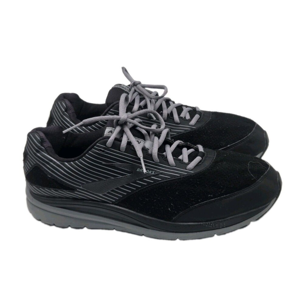 Size 13 - Brooks Addiction 2 Walker Black Mens 13 2E Wide Black Gray